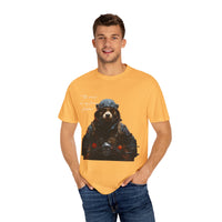 Camiseta unisex teñida con toque artístico (moto)