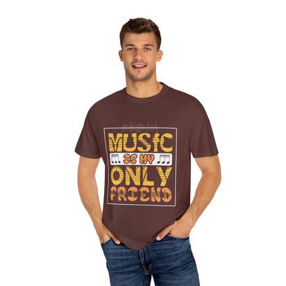 (Música)Camiseta unisex teñida en prenda