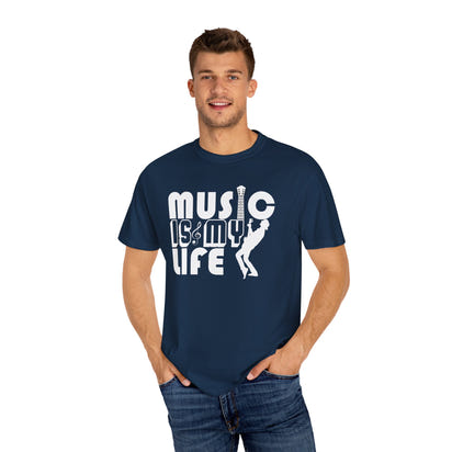 (Música)Camiseta unisex teñida en prenda