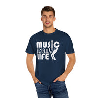 (Música)Camiseta unisex teñida en prenda