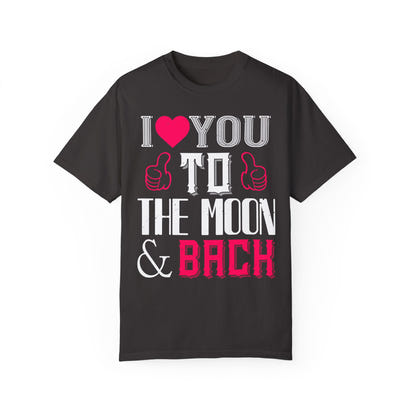 (Valentinstag) Unisex-T-Shirt aus stückgefärbtem Material