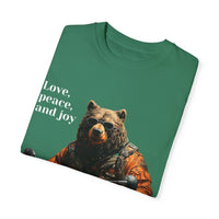 Camiseta unisex teñida con toque artístico (moto)