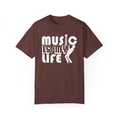 (Música)Camiseta unisex teñida en prenda
