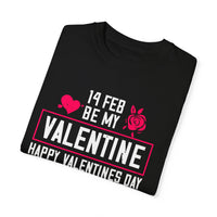 (Valentinstag) Unisex-T-Shirt aus stückgefärbtem Material