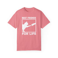 Unisex-T-Shirt aus stückgefärbtem Material