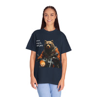 Camiseta unisex teñida con toque artístico (moto)