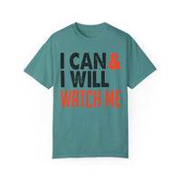 Unisex-T-Shirt aus stückgefärbtem Material