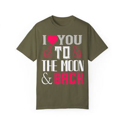 (Valentinstag) Unisex-T-Shirt aus stückgefärbtem Material
