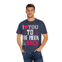 (Valentinstag) Unisex-T-Shirt aus stückgefärbtem Material