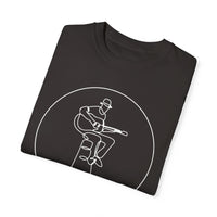 Unisex-T-Shirt aus stückgefärbtem Material
