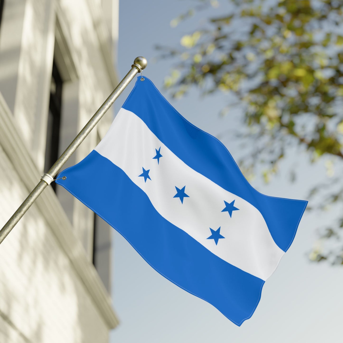 Bandera hondureña de doble cara, pancarta decorativa para exteriores, emblema nacional, decoración del hogar, regalos para celebraciones.