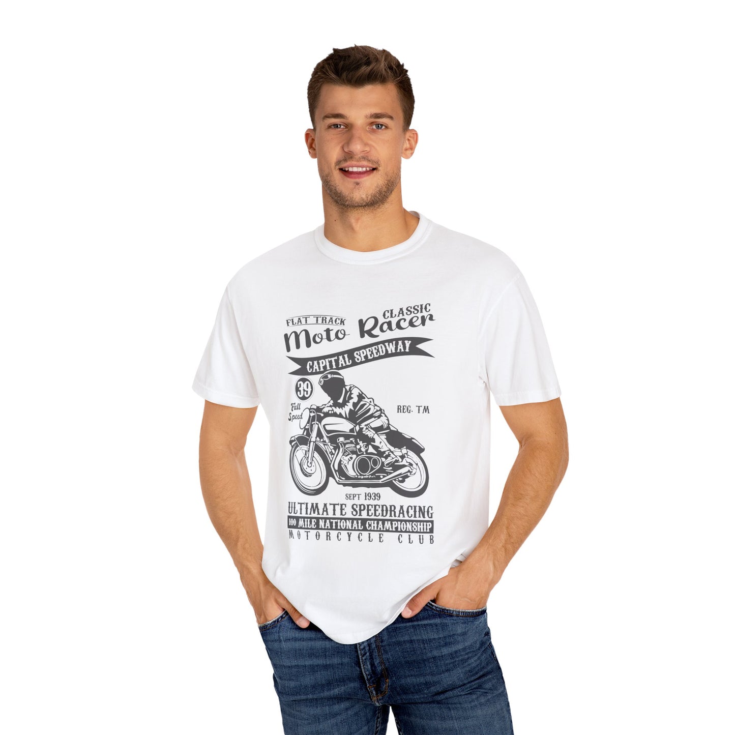 (Motorbike) Unisex Garment-Dyed T-shirt