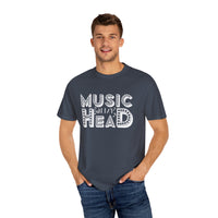 (Música)Camiseta unisex teñida en prenda