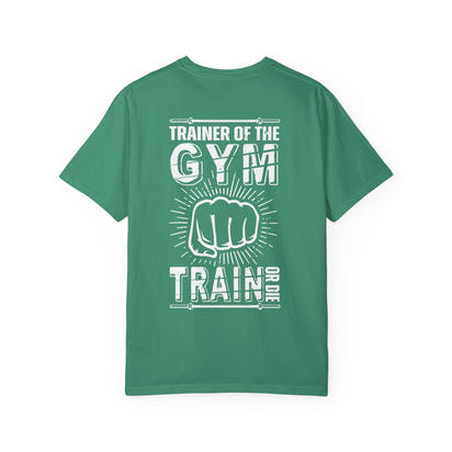Camiseta unisex teñida de fitness (diseño en la espalda) 10
