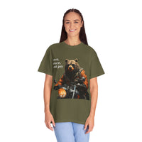 Camiseta unisex teñida con toque artístico (moto)