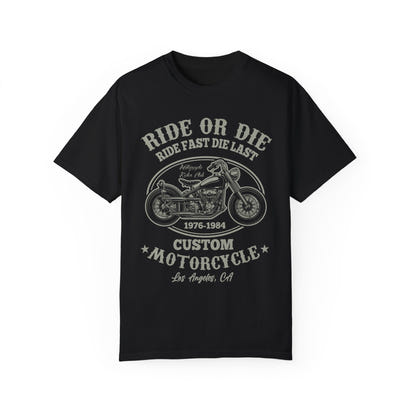 (Motorbike) Unisex Garment-Dyed T-shirt