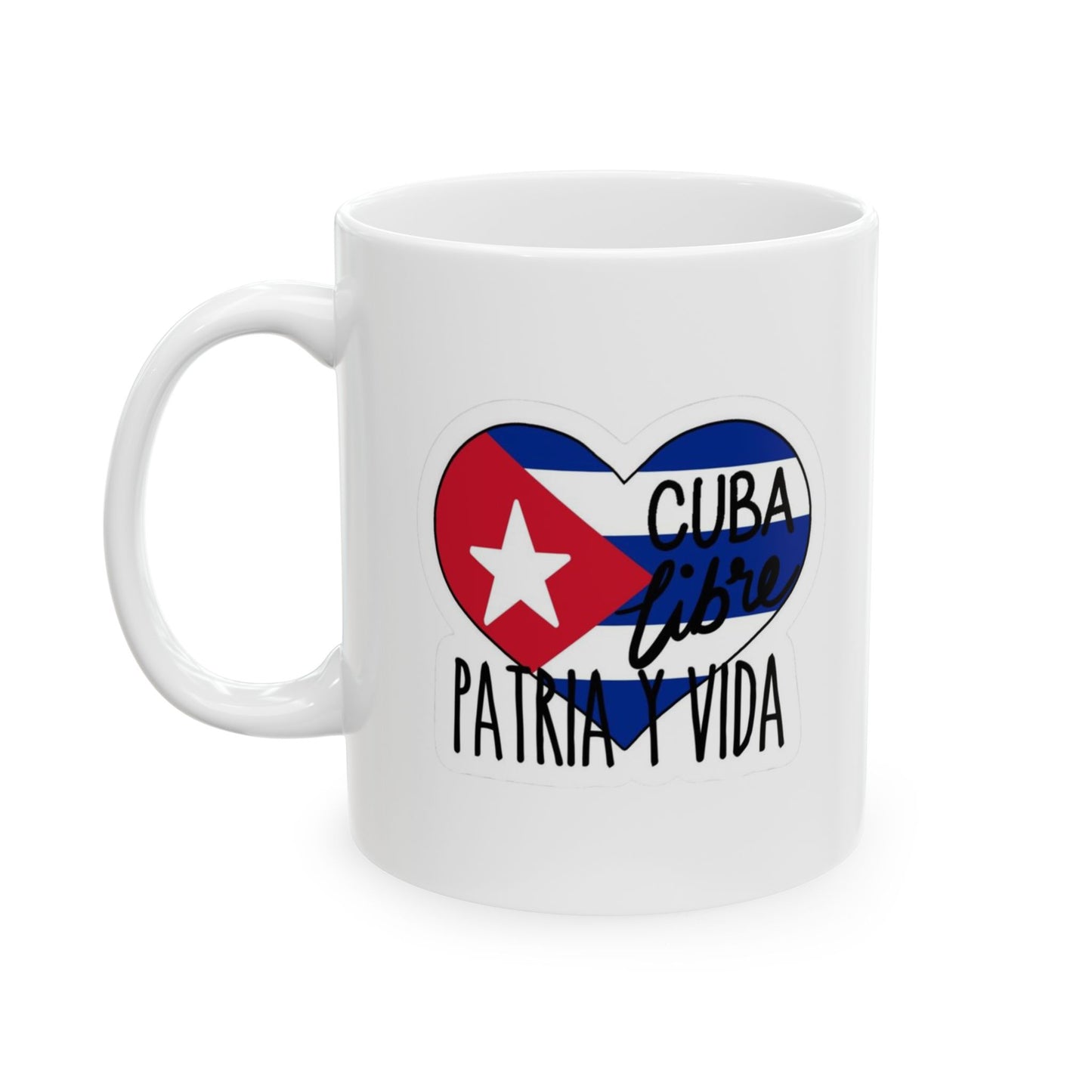 Cuban Patriot Ceramic Mug - 11oz & 15oz | Bold Cuban Graphics for Coffee Lovers