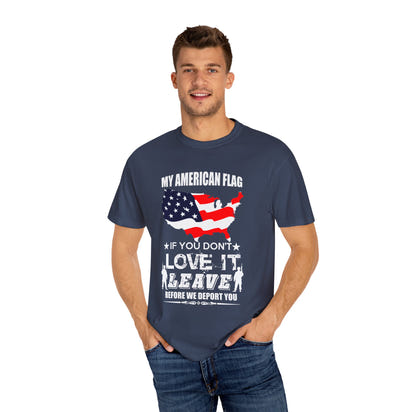 Militärisches Unisex-T-Shirt, stückgefärbt
