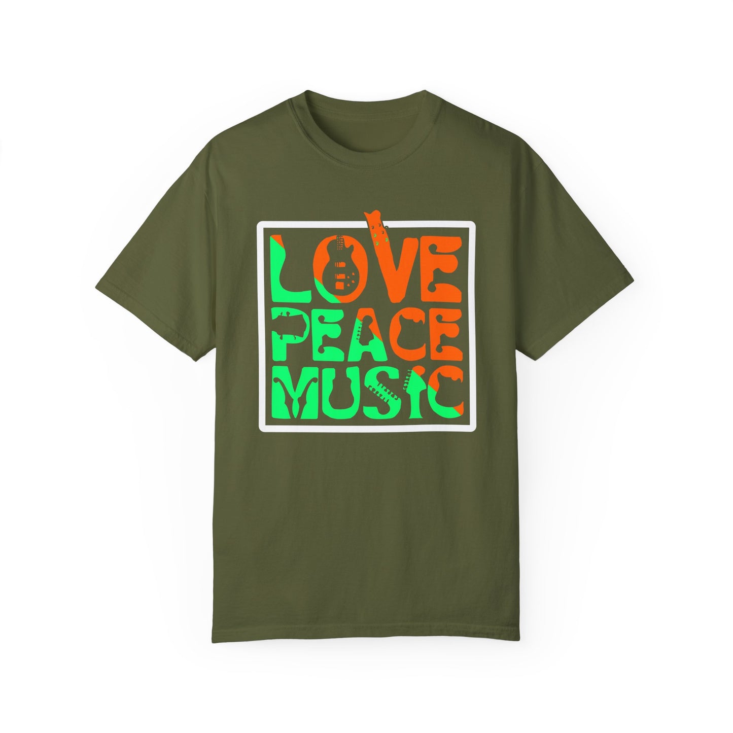 (Music)Unisex Garment-Dyed T-shirt