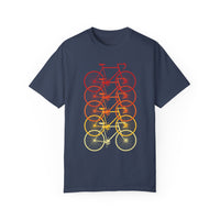 Unisex-Fahrrad-T-Shirt, stückgefärbt