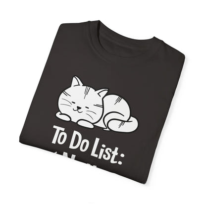 Unisex-T-Shirt aus stückgefärbtem Material