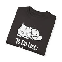 Unisex-T-Shirt aus stückgefärbtem Material