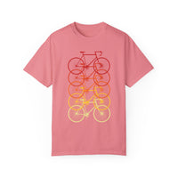 Unisex-Fahrrad-T-Shirt, stückgefärbt