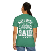 Camiseta unisex de fitness teñida (diseño en la espalda) 8