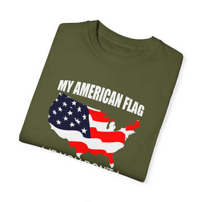 Militärisches Unisex-T-Shirt, stückgefärbt