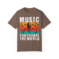 (Música)Camiseta unisex teñida en prenda