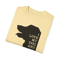 Unisex-T-Shirt aus stückgefärbtem Material