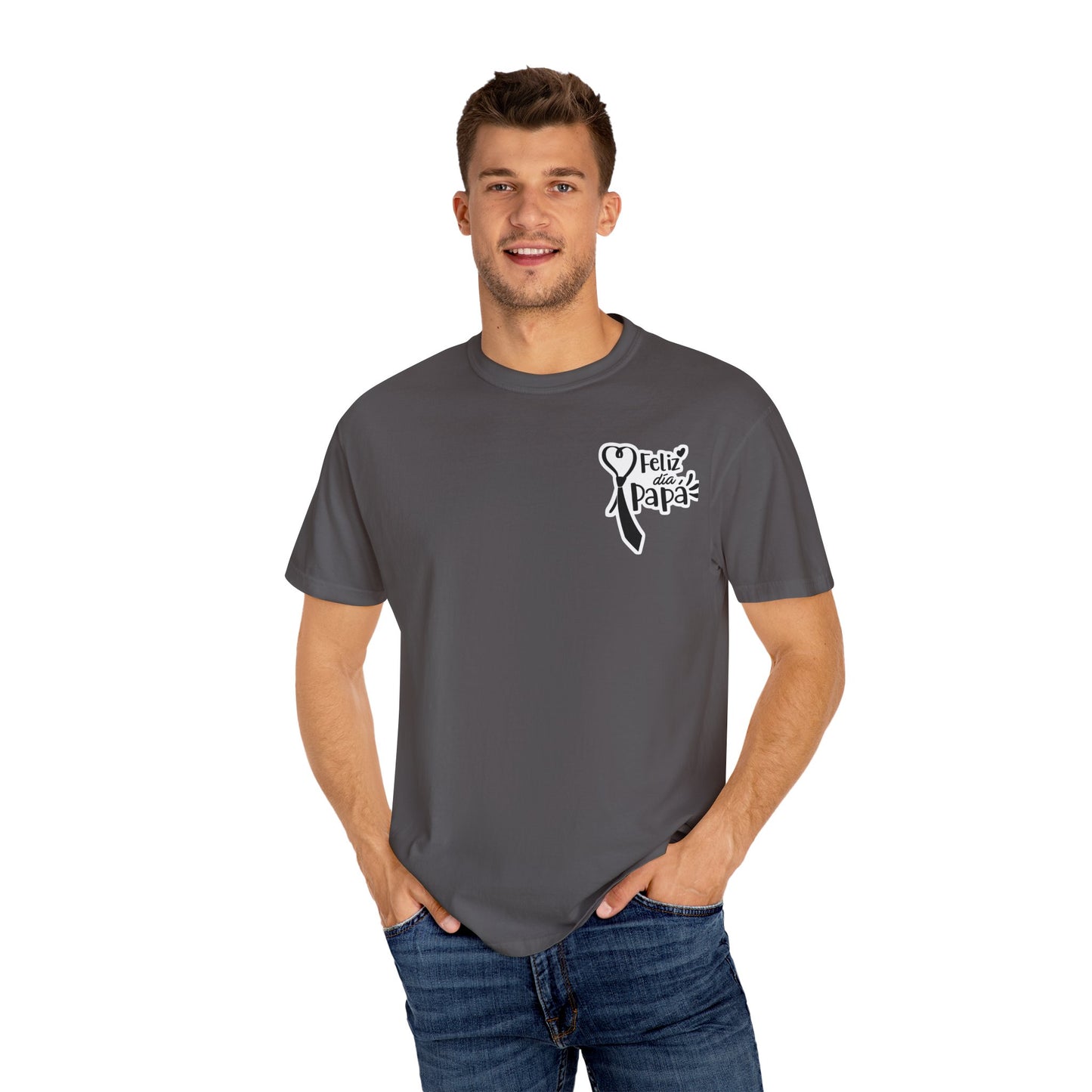 Camiseta de regalo para el Día del Padre, camiseta unisex para papá, camiseta "Happy Papa", regalo de cumpleaños para papá, camiseta reflexiva para el Día del Padre