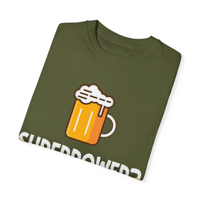 Unisex-T-Shirt aus stückgefärbtem Material