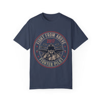 Militärisches Unisex-T-Shirt, stückgefärbt