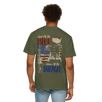 Militärisches Unisex-T-Shirt, stückgefärbt