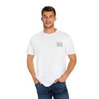 Unisex-T-Shirt aus stückgefärbtem Material