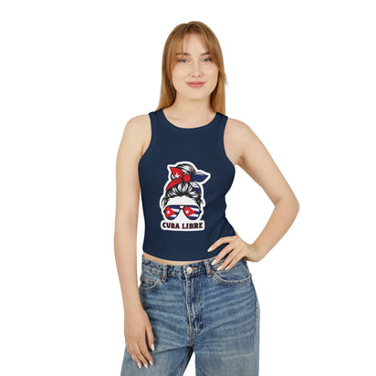 Camiseta sin mangas con microcanales para mujer Cuba Libre: ¡un ambiente veraniego divertido!