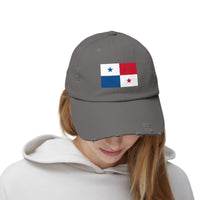 Panama-Flagge-Cap im Used-Look, Unisex-Freizeitmütze, Outdoor-Ausrüstung, Geschenk für Reisende, Sommeraccessoire, Sportmütze