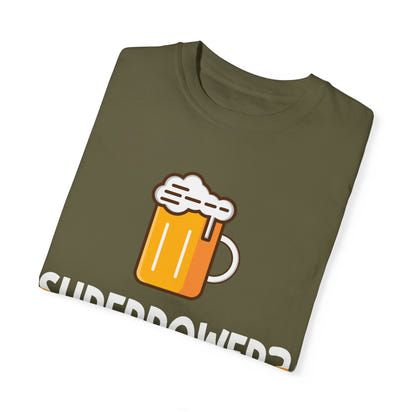 Unisex-T-Shirt aus stückgefärbtem Material