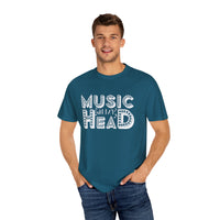 (Música)Camiseta unisex teñida en prenda