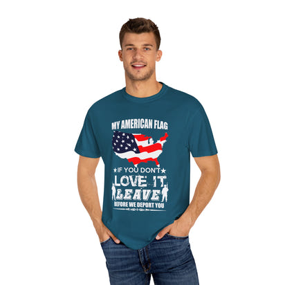 Militärisches Unisex-T-Shirt, stückgefärbt
