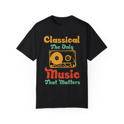 (Música)Camiseta unisex teñida en prenda