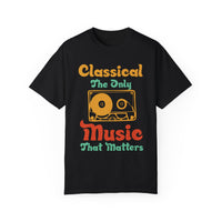 (Música)Camiseta unisex teñida en prenda