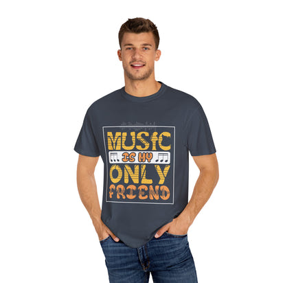 (Música)Camiseta unisex teñida en prenda
