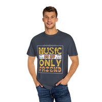 (Música)Camiseta unisex teñida en prenda