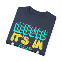 (Música)Camiseta unisex teñida en prenda