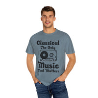 (Música)Camiseta unisex teñida en prenda