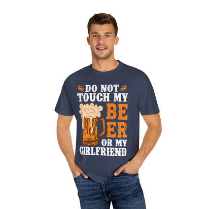 Unisex-T-Shirt aus stückgefärbtem Material