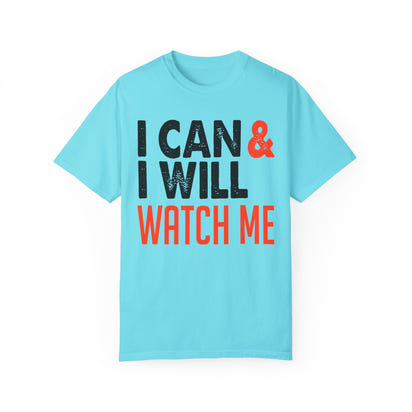 Unisex-T-Shirt aus stückgefärbtem Material