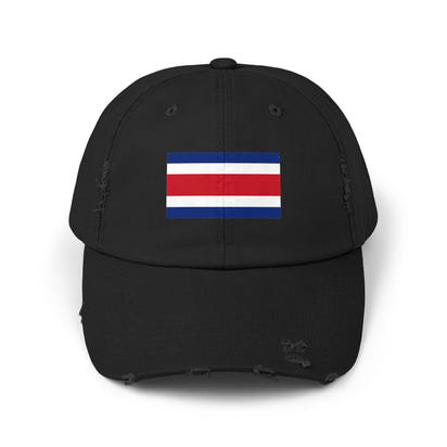 Retro-Cap mit Flaggenmotiv im Used-Look | Unisex-Cap mit Costa-Rica-Motiv – perfekt für Freizeit, Outdoor-Abenteuer, Sommerfeste, Reisen und als Geschenk für Sie und Ihn